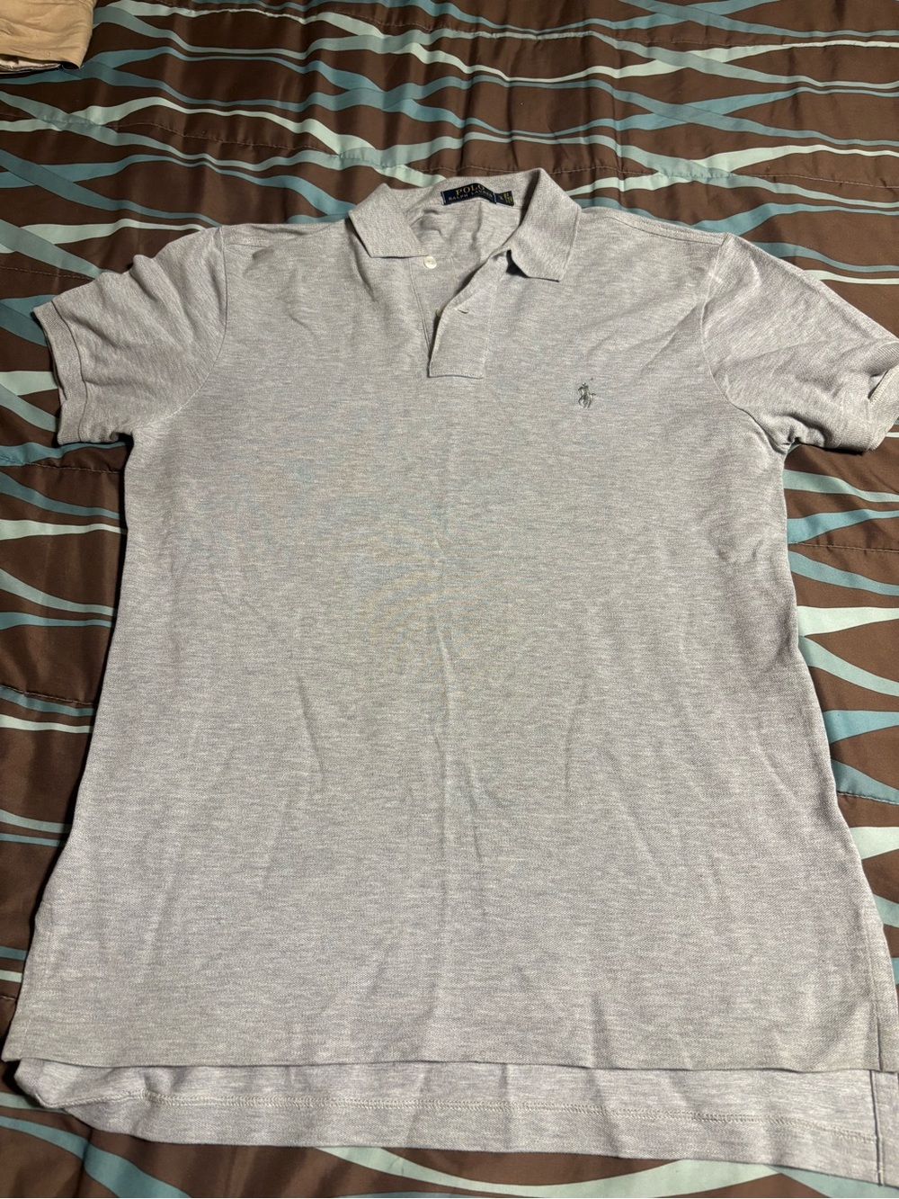 Polo by Ralph Lauren Light Gray Men's Short Sleeve Polo